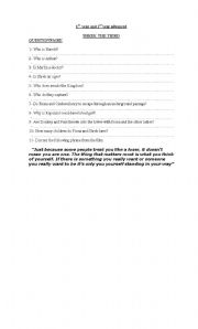 English Worksheet: shrek the third
