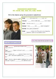 English Worksheet: Possessive Adjectives