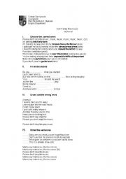 English Worksheet: Lets sing Rihana