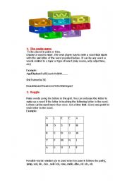 English Worksheet: WORD GAMES 5 games that work!!!