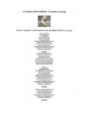 English Worksheet: Song: Natasha Bedongfields 