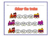 English Worksheet: Colours Worksheet