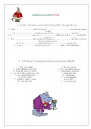 English worksheet: CONDITIONALS 2
