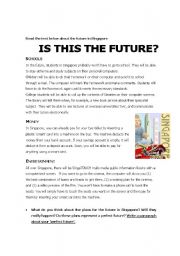 English Worksheet: Is this the future?