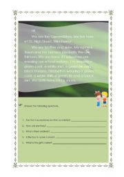 English Worksheet: Worksheet