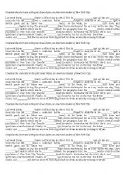 English Worksheet: teenagers around the world