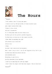English Worksheet: The hours - movie