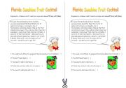 Florida Sunshine Fruit Cocktail - reading activity