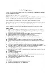 English Worksheet: Writing: Comparisons and Contrasts