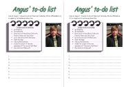 Angus to-do list