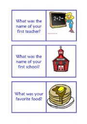 English Worksheet: 2nd part Childood was/were