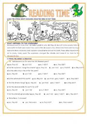 English Worksheet: READING TIME