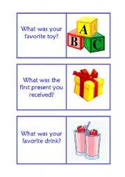 English Worksheet: 3d part Childhood ,was/ were