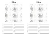 English worksheet: Crime Vocabulary