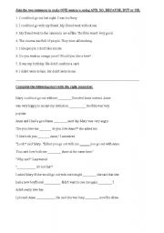 English Worksheet: LINKING IDEAS