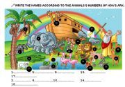 English Worksheet: NOAS ARK