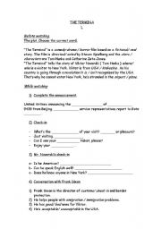 English Worksheet: The Terminal