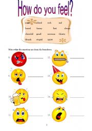 English Worksheet: Emotions 1