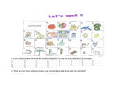 English worksheet: A,B,C SPELLING