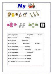 English worksheet: my zoo