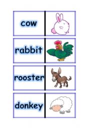 FARM ANIMALS DOMINOES PART 3