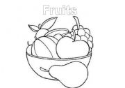 English Worksheet: Coloring fruits