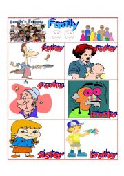 English worksheet: family