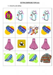 English worksheet: Clothes