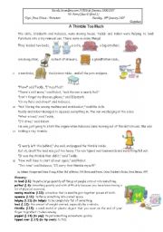 English Worksheet: Materials on the lesson 