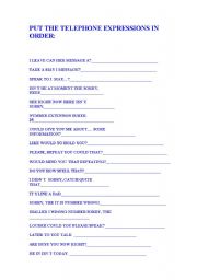 English Worksheet: SPEAKING ON THE PHONE