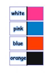 English Worksheet: DOMINOES - COLOURS - PART 1