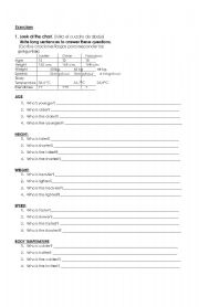 English Worksheet: COMPARING, CONTRASTING: COMPARATIVES AND SUPERLATIVES