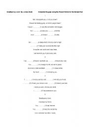 English Worksheet: Goodbye my Lover using the present perfect and past simple