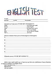 English worksheet: GOING TO