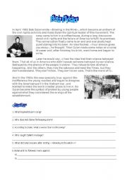 English Worksheet: Bob Dylan