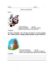 English Worksheet: Writing paragraphs (Writing Activity)