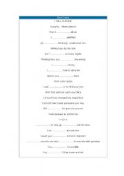English worksheet: Song: Gloria Gaynor - I will Survive 