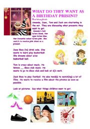 English Worksheet: BIRTHDAY