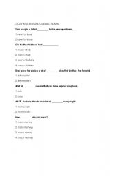 English worksheet: Countable and uncountable nouns exercises