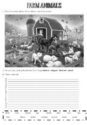 English Worksheet: Farm animals