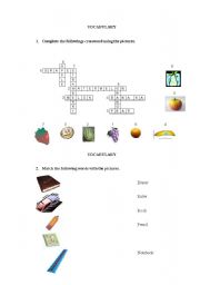 English worksheet: FRUITS