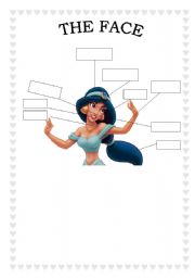 English Worksheet: THE FACE