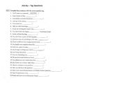 English Worksheet: Tag Questions