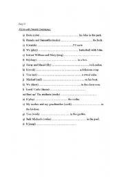 English worksheet: Present Continuous