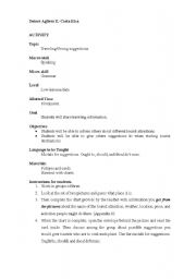 English Worksheet: Tourist Guides