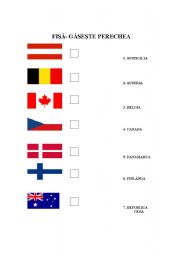 English worksheet: Flags in romanian