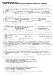 English Worksheet: If conditionals