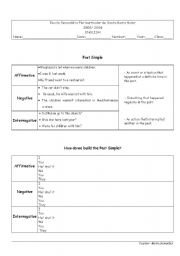 English worksheet: Past Simple and Past Continuous