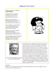 English Worksheet: POEMS 2