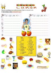 English Worksheet: LUNCH